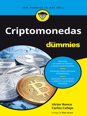 cover image of Criptomonedas para dummies